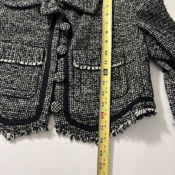 Philosophy Di Lorenzo Serafini Tweed Jacket Womens 8 Cropped Classy Old Money - Picture 6 of 7